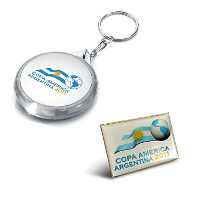 楽天市場 Sale60 Off Ca 46 54 コパ アメリカ11 大会オフィシャルライセンスグッズ ピンズ キーホルダーセット サッカー Copa America アルゼンチン代表 ブラジル代表 Arg0701 ネコポス対応可能 ｅｃムンディアル