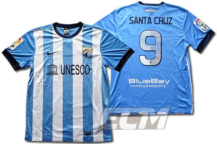 楽天市場 Sale マラガcf ホーム 半袖 9 サンタクルス 13 14 スペインリーグ サッカー ユニフォーム Malaga Santa Cruz 05 ｅｃムンディアル