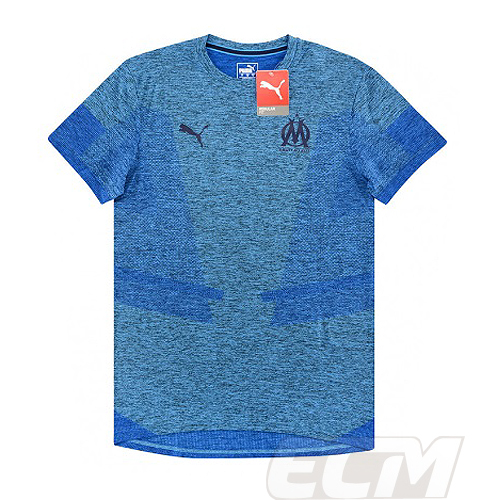 <BR>オリンピック・マルセイユ トレーニングシャツ ブルー<BR>330 ネコポス対応可能