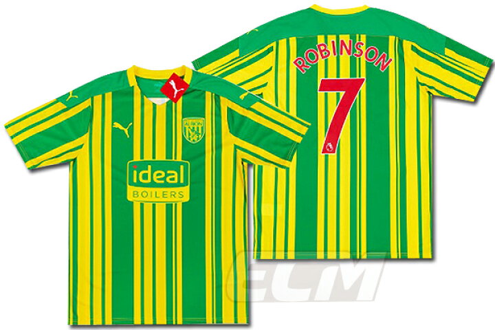 楽天市場 予約ecm32 Sale ウェスト ブロムウィッチ アルビオン アウェイ 半袖 7番 ロビンソン サッカー 21 プレミアリーグ ユニフォーム West Bromwich 05 ｅｃムンディアル