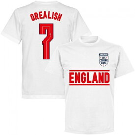 【予約RET06】RE-TAKE イングランド代表 Team Tシャツ 7番 グリーリッシュ ホワイト【サッカー/Grealish/England/ユーロ2020/欧州選手権】ネコポス対応可能