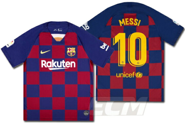 楽天市場 オススメ Fcバルセロナ ホーム 半袖 10番 リオネル メッシ 19 スペインリーグ Barcelona ユニフォーム Messi ｅｃムンディアル