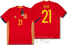 【予約ECM32】【SALE】スペイン代表 ホーム 半袖 21番 ダビド・シルバ 【16-17/サッカー/ワールドカップ/David silva/ユニフォーム】