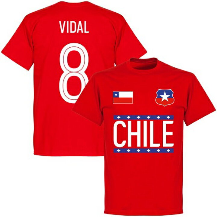楽天市場 予約ret06 Re Take チリ代表 Team ｔシャツ 8番 ヴィダル レッド サッカー Vidal ビダル Chile ワールドカップ ネコポス対応可能 ｅｃムンディアル