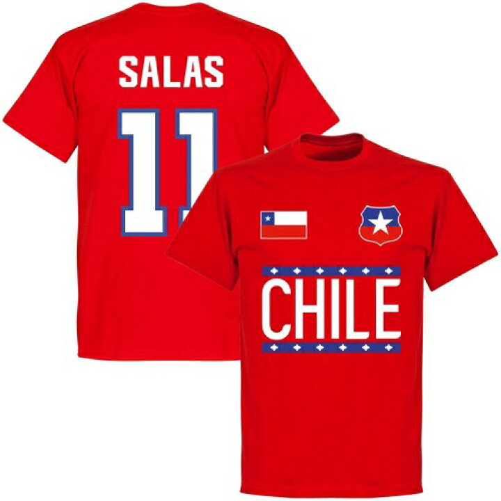 楽天市場 予約ret06 Re Take チリ代表 Team ｔシャツ 11番 サラス レッド サッカー Salas Chile ワールドカップ ネコポス対応可能 ｅｃムンディアル
