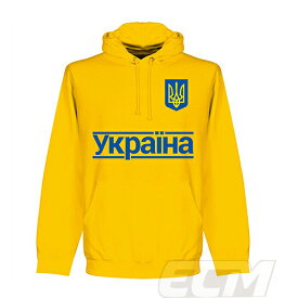 【予約RET06】RE-TAKE ウクライナ代表 Team スウェットパーカー イエロー【サッカー/Ukraine/Worldcup/W杯/ワールドカップ】