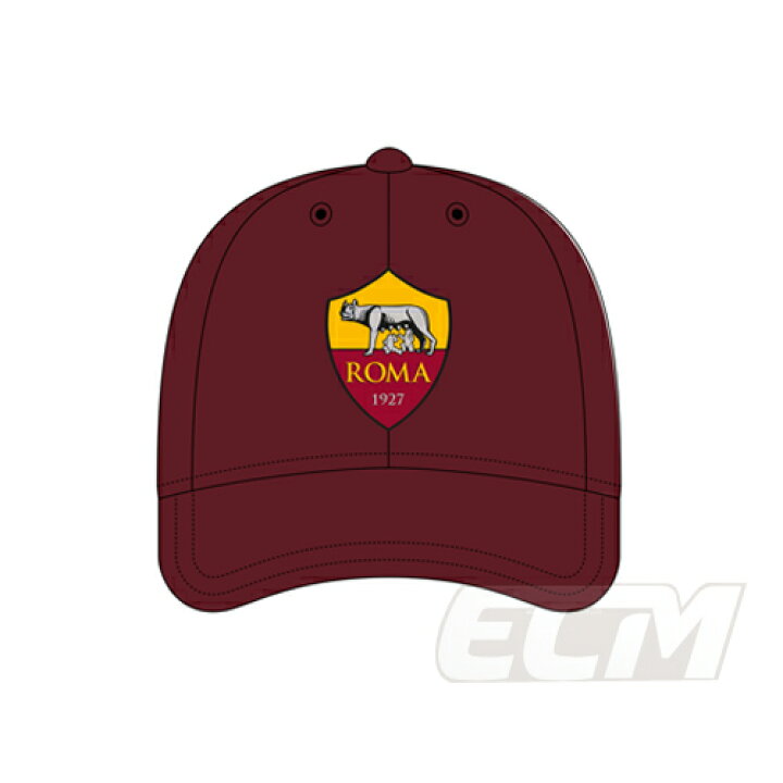 楽天市場 Rom05 Rm2418 国内未発売 Asローマ 公式グッズ クレストキャップ エンジ サッカー As Roma セリエａ Cap 帽子 K430 ｅｃムンディアル