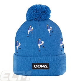 【CPA01】【国内未発売】Maradona x COPA コラボアイテム Live is Life ニットキャップ ブルー【サッカー/マラドーナ/アルゼンチン代表/ナポリ/Boca/ビーニーキャップ/帽子】ネコポス対応可能