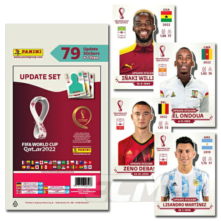 楽天市場】【WST22】追加セット【国内未発売】PANINI World Cup Qatar 