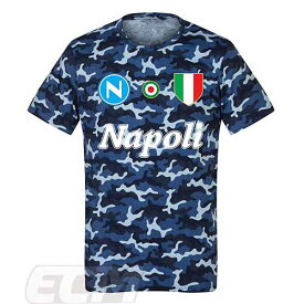 【予約RET06】RE-TAKE ナポリ Team Tシャツ カモブルー【サッカー/Napoli/イタリア代表/セリエA】ネコポス対応可能