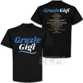 【RET12】【国内未発売】RE-TAKE Buffon "Grazie gigi" Tシャツ ブラック【サッカー/ブッフォン/イタリア代表/ユベントス/パルマ】ネコポス対応可能