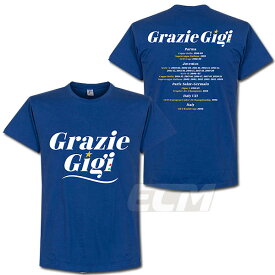 【RET12】【国内未発売】RE-TAKE Buffon "Grazie gigi" Tシャツ ロイヤル【サッカー/ブッフォン/イタリア代表/ユベントス/パルマ】ネコポス対応可能