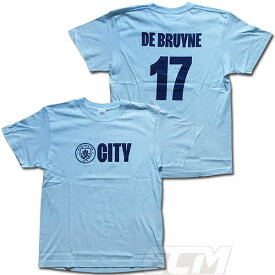 ECM25【国内限定】マンチェスターシティ 公式 CITY Tシャツ スカイ 17番 デ・ブライネ【De Bruyne/サッカー/Manchestr City/プレミアリーグ】ネコポス対応可能