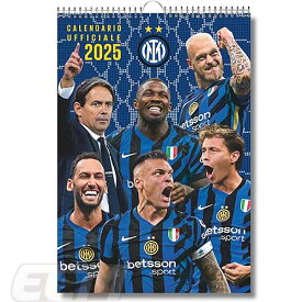 【SALE20%OFF】【ECM10】【国内未発売】インテル オフィシャル 2025年 A3壁掛けカレンダー【セリエA/Inter/サッカー/バレッラ/ラウタロ・マルティネス/バストーニ】