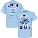 【RET12】水【国内未発売】Re-Take デ・ブライネ Thank you De Bruyne 記念Tシャツ スカイ【デブライネ/マンチェスターシティ/Manchester City/ベルギー代表】ネコポス対応可能