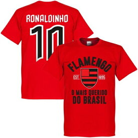 【予約RET05】【国内未発売】RE-TAKE フラメンゴ 10番 ロナウジーニョ　Establishシリーズ Tシャツ レッド【サッカー/ブラジルリーグ/Flamengo/Ronaldinho】ネコポス対応可能