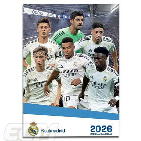 SALE20%OFF【【ECM10】【国内未発売】レアルマドリード 2026 オフィシャル A3壁掛けカレンダー ポスターサイズ【リーガエスパニョーラ/Real Madrid/エンバペ/ヴィニシウス/ベリンガム/サッカー】