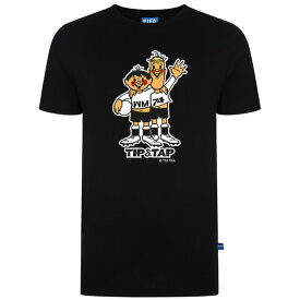 【予約SCD02】SALE【国内未発売】FIFA公式 1974 西ドイツ ワールドカップ マスコットTシャツ ブラック【サッカー/Worldcup/Germany/ドイツ代表】ネコポス対応可能