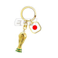 F26-KC-0008-JP【WCC26】FIFA ワールドカップ 2026 公式 3Dトロフィーキーホルダー 日本【サッカー/World…