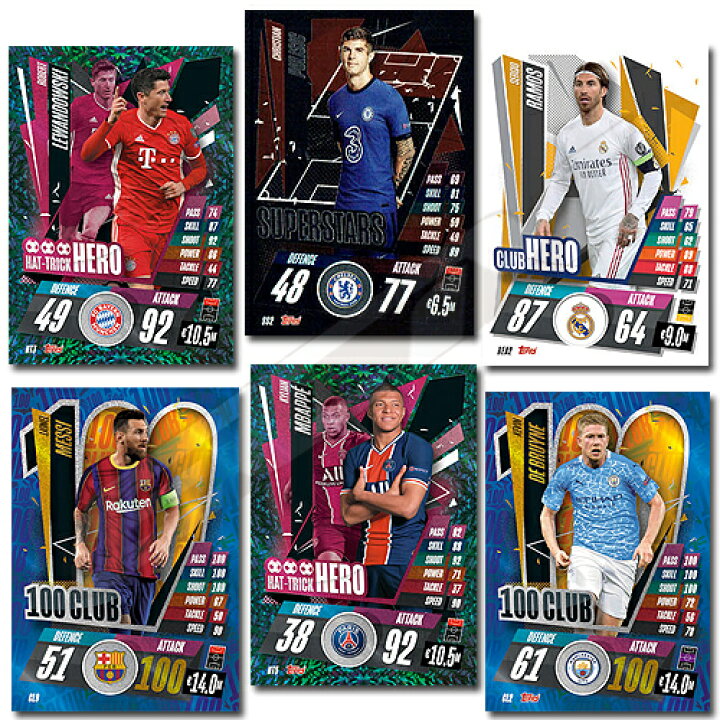 TOP02 国内未発売 TOPPS Match Attax 20-21 チャンピオンズリーグ パック販売 サッカー トレカ Champions League トレーディングカード ムンディアル