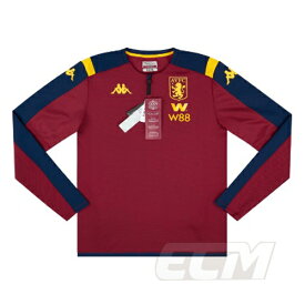 【ECM32】【SALE】アストンビラ 1/4ジップトレーニングトップ エンジ【19-20/KAPPA/プレミアリーグ/サッカー/Aston Villa】330