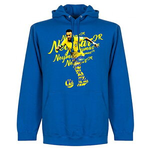 【予約RET06】【国内未発売】RE-TAKE ネイマール スクリプト スウェットパーカー ブルー【サッカー/PSG/Worldcup/Neymar/ブラジル代表】