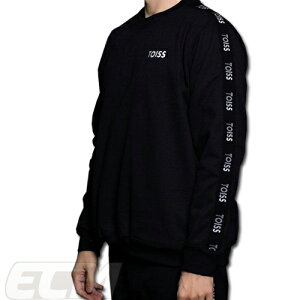 【国内未発売】TSS1110TOISS トイス ボーダーロゴ サイドテープ スウェットトップ ブラック【サッカー/トイス/ネイマール/NEYMAR/ブラジル代表】