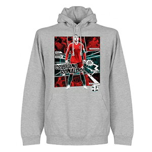 【予約RET06】パーカー灰RE-TAKE クリスティアーノ・ロナウド "COMIC" スウェットパーカー グレー【サッカー/Ronaldo/ポルトガル代表/ユベントス/Juventus/セリエA】
