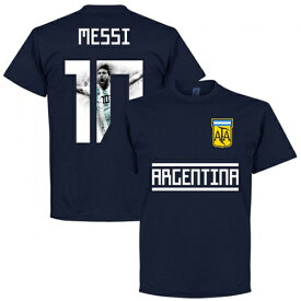 【予約RET06】RE-TAKE リオネル・メッシ ARGENTINA GALLRY Tシャツ ネイビー【サッカー/Messi/アルゼンチン代表/バルセロナ】ネコポス対応可能