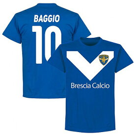 【予約RET06】ブルーRE-TAKE ブレッシア Team Tシャツ 10番 バッジョ ブルー【サッカー/Brescia/Baggio/セリエA】ネコポス対応可能