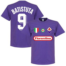 【予約RET06】RE-TAKE フィオレンティーナ Team Tシャツ 9番 バティストゥータ【サッカー/Fiorentina/Batistuta/セリエA/フィオレンチーナ】ネコポス対応可能