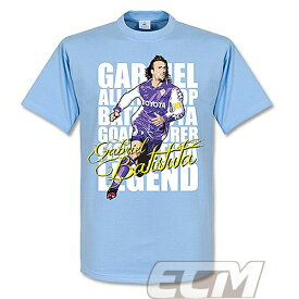 【予約RET01】RE-TAKE ガブリエル・バティストゥータ フィオレンティーナ レジェンドTシャツ スカイブルー【サッカー/Batistuta/アルゼンチン代表/Fiorentina】ネコポス対応可能