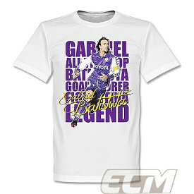 【予約RET01】RE-TAKE ガブリエル・バティストゥータ フィオレンティーナ レジェンドTシャツ ホワイト【サッカー/Batistuta/アルゼンチン代表/Fiorentina】ネコポス対応可能