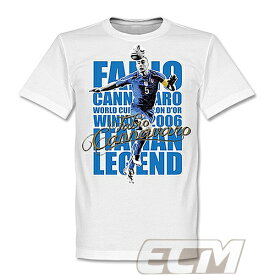【予約RET01】RE-TAKE ファビオ・カンナバーロ アズーリ レジェンドTシャツ ホワイト【サッカー/Italy/イタリア代表/Cannavaro】ネコポス対応可能