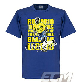 【予約RET01】RE-TAKE ロマーリオ レジェンドTシャツ ブルー【サッカー/ワールドカップ/ブラジル代表/Romario】ネコポス対応可能