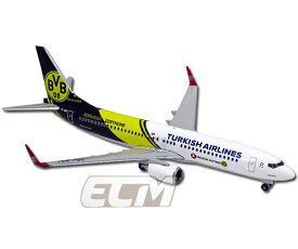 【国内未発売】ボルシアドルトムント 飛行機模型 1/500　"herpa wings Turkish Airlines エアバス A321"【Borussia Dortmund/サッカー/ブンデスリーガ/トルコ航空/ヘルパ】