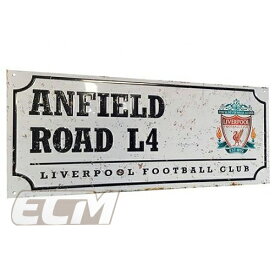 【ECM25】リバプール レトロ ストリートサイン"ANFIELD ROAD"【プレミアリーグ/Liverpool/ジェラード/サッカー/インテリア】