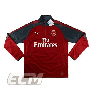 【予約ECM32】【国内未発売】アーセナル 1/2ジップトレーニングトップ エンジ【17-18/Arsenal/サッカー/プレミアリーグ/トレーニングウェア】330