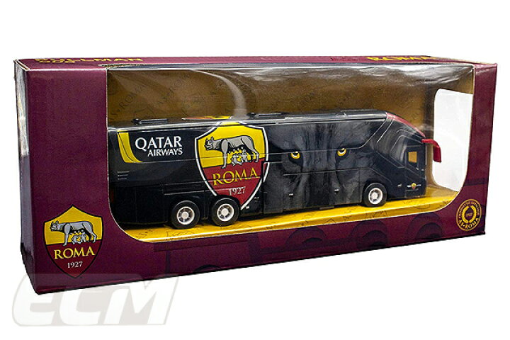 楽天市場 国内未発売 Spe03asローマ オフィシャルグッズ バス模型 1 50 モデルカー As Roma セリエa サッカー ｅｃムンディアル