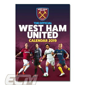 【SALE20%OFF】【国内未発売】ウエストハム 2019 A3壁掛けカレンダー【プレミアリーグ/Westham/ハマーズ/サッカー】