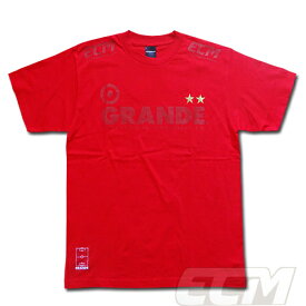 【SALE50%OFF】レッド【GRN21】EC MUNDIAL x GRANDE COLLABORATION "COLOR UP" Tシャツ レッド【グランデ/サッカー/フットサル/サポーター/Jリーグ】ネコポス対応可能