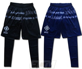 【GOL2019AW】Goleador F200 バスローブ柄 フェイクレイヤード プラクテイスパンツ【ゴレアドール/フットサル/サッカー/トレーニング】