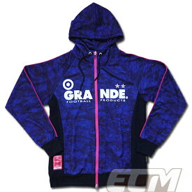 【SALE35%OFF】【GS018】GRANDE "DISITAL CAMO" スウェットフーデットパーカー ネイビー x ピンク【グランデ/サッカー/フットサル/サポーター】GRN2015AW 9311
