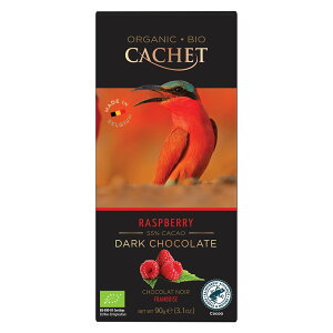 �J�V�F �I�[�K�j�b�N ���Y�x���[ 90g �I�[�K�j�b�N�`���R���[�g CACHET RASPBERRY 55% CACAO DARK CHOCOLATE BIO & ORGANIC [���K�A���i]
