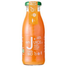 サクラ アップルオレンジキャロット 250ml×8本（1ケース）オーガニック フルーツ ジュース SACLA apple orange carrot 100% BIO organic fruits juice [正規輸入品]