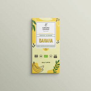 JJIN[h L@[`R[g oii 50g CACAO CRUDO BANANA I[KjbN`R[g Dark Chocolate with BananaC^A Aَq Raw Organic Chocolate [KAi]