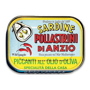 |bXg[j T[fBEbhybp[I[uIC 100g×12(1P[X) POLLASTRINI Sardine di Anzio Piccanti all'olio d'oliva 킵ICЂ C^AY [KAi]