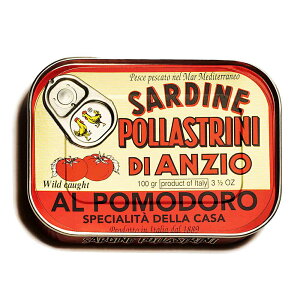 |bXg[j T[fBEg}gI[uIC 100g×12(1P[X) POLLASTRINI Sardine di Anzio al pomodoro 킵ICЂ C^AY [KAi]