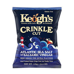 L[I V[\goT~RrlK[ NNJbg 125g |eg`bvX Keogh's ATLANTIC SEA SALT and BALSAMIC VINEGAR crinkle cut [KAi]