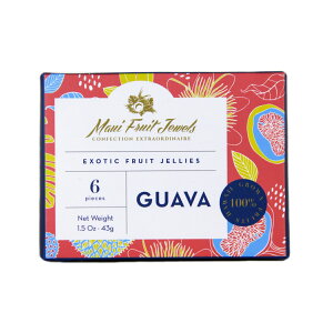 �}�E�C�t���[�c�W���G���Y �t���[�c�[���[ �O�A�o 6P 43g Maui Fruit Jewels EXOTIC FRUIT JELLIES GUAVA �n���C Hawaii �y�Y [���K�A���i]
